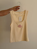 Hand Beaded Tank - Hibiscus